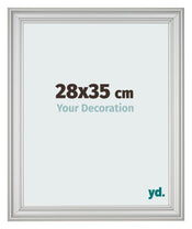 Fotokader 28x35cm Zilver Mat MDF Lazio Voorzijde Maat | Yourdecoration.be