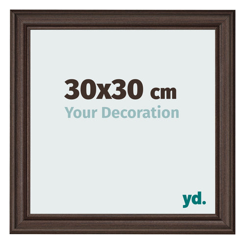 Fotokader 30x30cm Eiken Donker MDF Lazio Voorzijde Maat | Yourdecoration.be