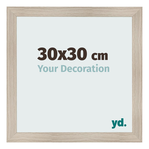 Fotokader 30x30cm Eiken Licht MDF Pisa Voorzijde Maat | Yourdecoration.be