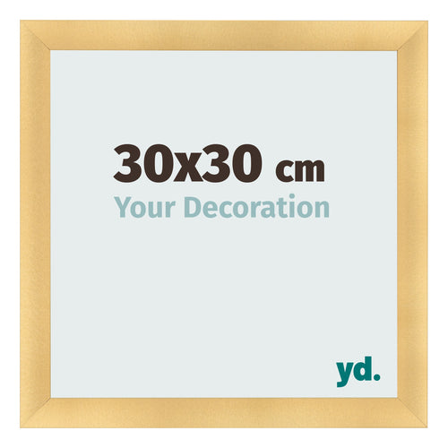 Fotokader 30x30cm Goud Mat MDF Pisa Voorzijde Maat | Yourdecoration.be