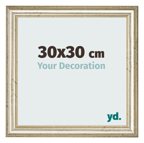 Fotokader 30x30cm Metaalglans MDF Lazio Voorzijde Maat | Yourdecoration.be