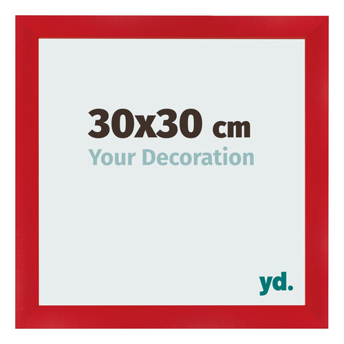 Fotokader 30x30cm Rood MDF Pisa Voorzijde Maat | Yourdecoration.be