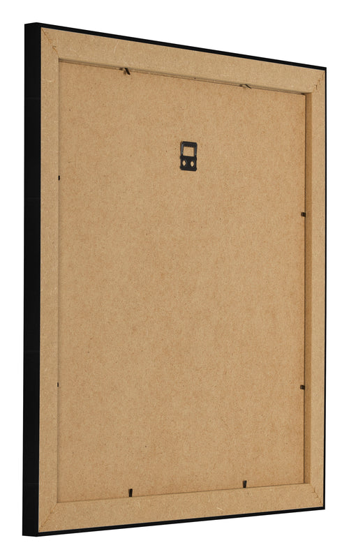 Fotokader 30x30cm Zwart Hoogglans MDF Pisa Achterzijde Schuin | Yourdecoration.be