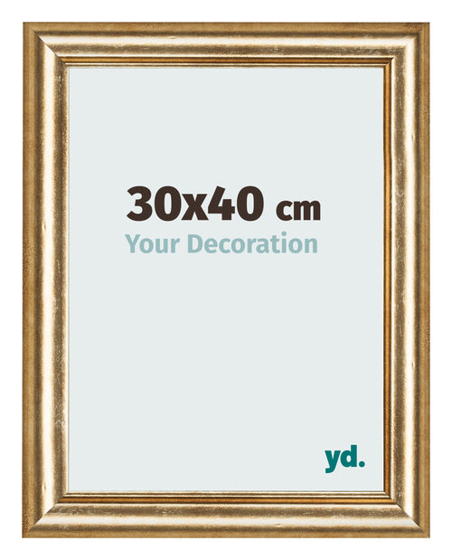Fotokader 30x40cm Goud Antiek MDF Lazio Voorzijde Maat | Yourdecoration.be