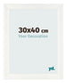 Fotokader 30x40cm Wit Geveegd MDF Pisa Voorzijde Maat | Yourdecoration.be