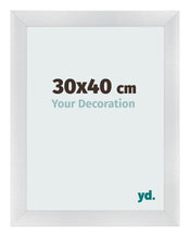 Fotokader 30x40cm Zilver Mat MDF Pisa Voorzijde Maat | Yourdecoration.be