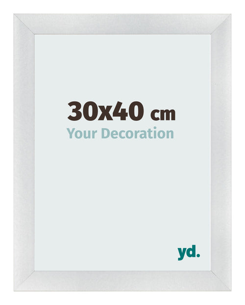 Fotokader 30x40cm Zilver Mat MDF Pisa Voorzijde Maat | Yourdecoration.be