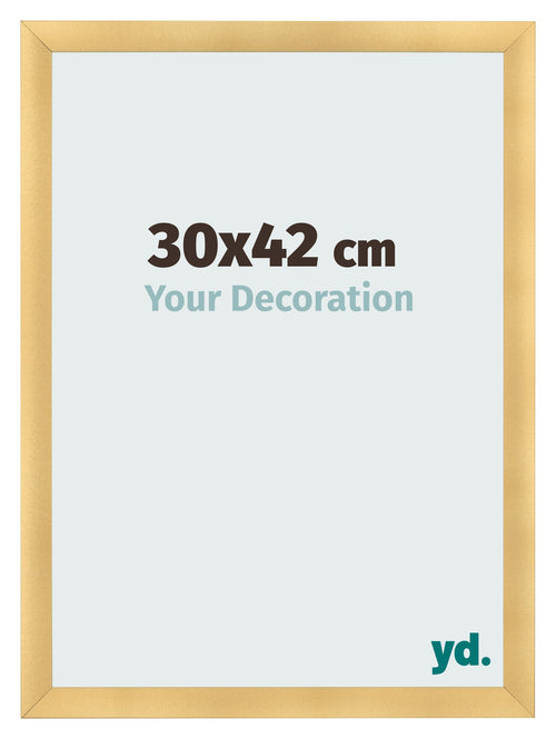 Fotokader 30x42cm Goud Mat MDF Pisa Voorzijde Maat | Yourdecoration.be