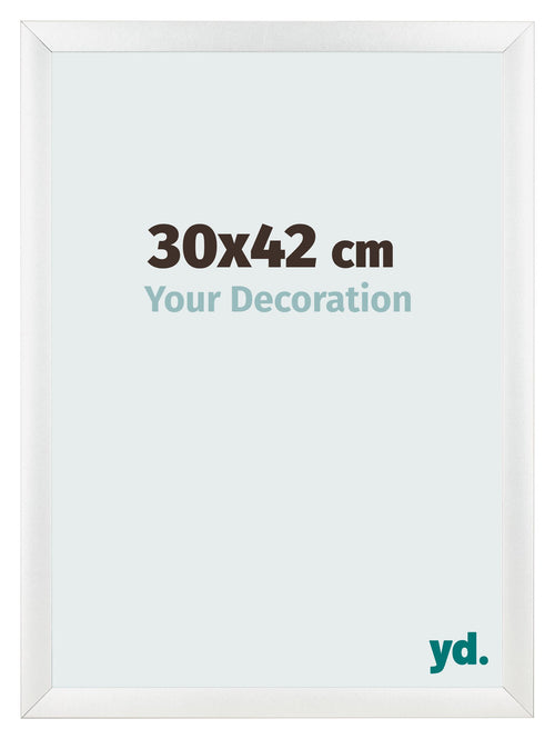 Fotokader 30x42cm Wit Hoogglans MDF Pisa Voorzijde Maat | Yourdecoration.be