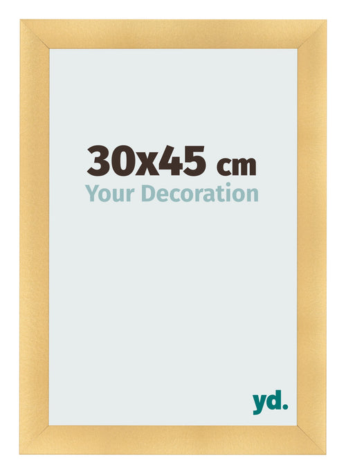 Fotokader 30x45cm Goud Mat MDF Pisa Voorzijde Maat | Yourdecoration.be