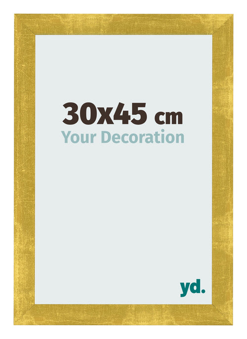 Fotokader 30x45cm Goud Vintage MDF Pisa Voorzijde Maat | Yourdecoration.be