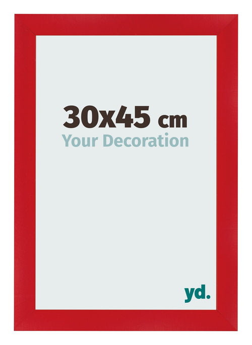Fotokader 30x45cm Rood MDF Pisa Voorzijde Maat | Yourdecoration.be