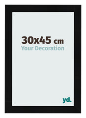 Fotokader 30x45cm Zwart Hoogglans MDF Pisa Voorzijde Maat | Yourdecoration.be