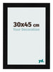Fotokader 30x45cm Zwart Hoogglans MDF Pisa Voorzijde Maat | Yourdecoration.be