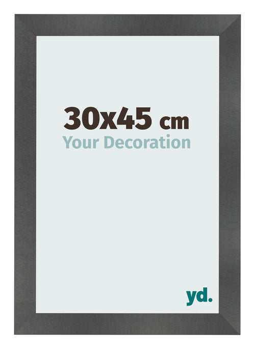 Fotokader 30x45cm Zwart Mat MDF Pisa Voorzijde Maat | Yourdecoration.be