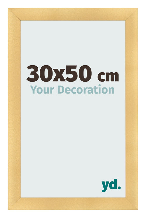 Fotokader 30x50cm Goud Mat MDF Pisa Voorzijde Maat | Yourdecoration.be