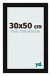 Fotokader 30x50cm Zwart Hoogglans MDF Pisa Voorzijde Maat | Yourdecoration.be