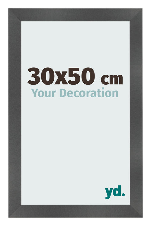 Fotokader 30x50cm Zwart Mat MDF Pisa Voorzijde Maat | Yourdecoration.be