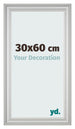 Fotokader 30x60cm Zilver Mat MDF Lazio Voorzijde Maat | Yourdecoration.be