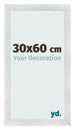 Fotokader 30x60cm Zilver Mat MDF Pisa Voorzijde Maat | Yourdecoration.be