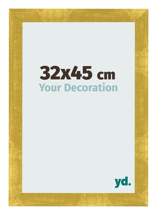 Fotokader 32x45cm Goud Vintage MDF Pisa Voorzijde Maat | Yourdecoration.be