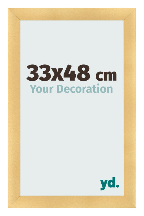 Fotokader 33x48cm Goud Mat MDF Pisa Voorzijde Maat | Yourdecoration.be