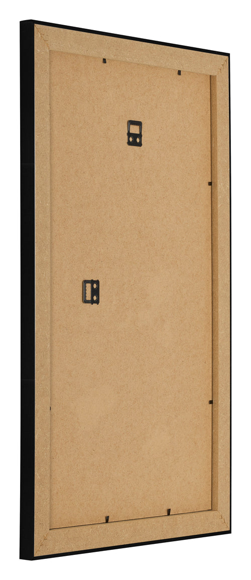 Fotokader 33x48cm Zwart Hoogglans MDF Pisa Achterzijde Schuin | Yourdecoration.be