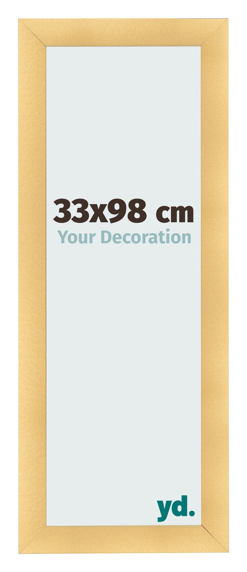 Fotokader 33x98cm Goud Mat MDF Pisa Voorzijde Maat | Yourdecoration.be