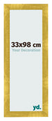 Fotokader 33x98cm Goud Vintage MDF Pisa Voorzijde Maat | Yourdecoration.be