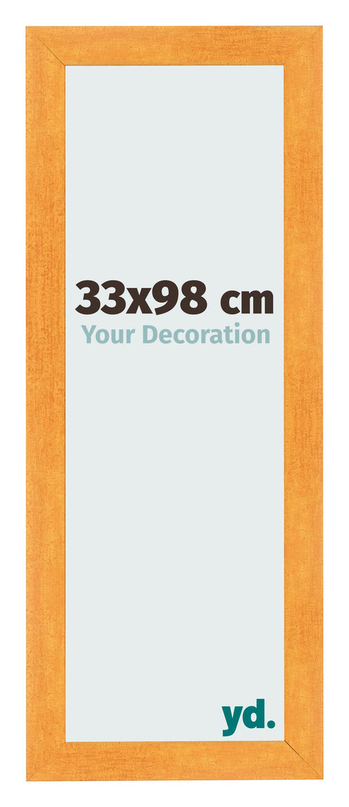 Fotokader 33x98cm Oranje MDF Pisa Voorzijde Maat | Yourdecoration.be