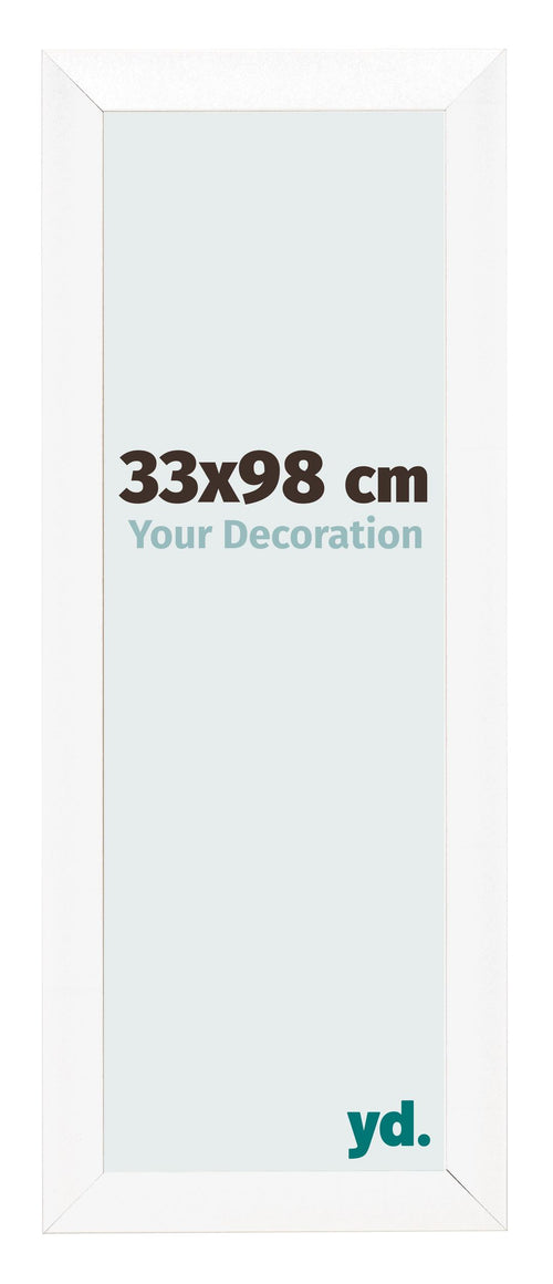 Fotokader 33x98cm Wit Mat MDF Pisa Voorzijde Maat | Yourdecoration.be