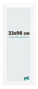 Fotokader 33x98cm Wit Mat MDF Pisa Voorzijde Maat | Yourdecoration.be