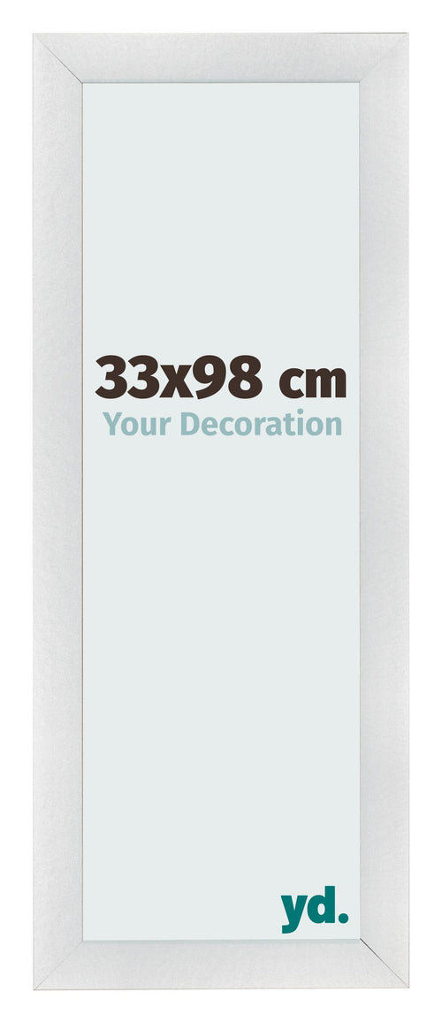 Fotokader 33x98cm Zilver Mat MDF Pisa Voorzijde Maat | Yourdecoration.be