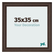 Fotokader 35x35cm Eiken Donker MDF Lazio Voorzijde Maat | Yourdecoration.be