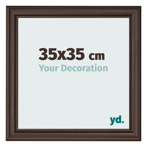Fotokader 35x35cm Eiken Donker MDF Lazio Voorzijde Maat | Yourdecoration.be
