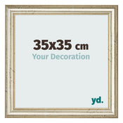 Fotokader 35x35cm Metaalglans MDF Lazio Voorzijde Maat | Yourdecoration.be