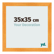 Fotokader 35x35cm Oranje MDF Pisa Voorzijde Maat | Yourdecoration.be