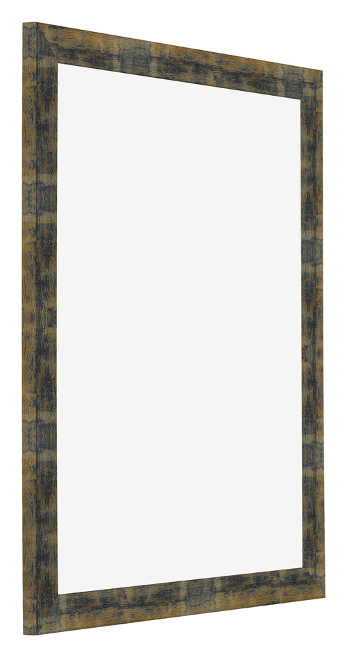 Fotokader 35x45cm Blauw Goud Gemeleerd MDF Pisa Voorzijde Schuin | Yourdecoration.be