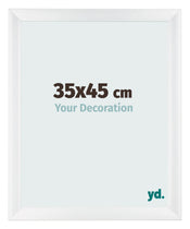 Fotokader 35x45cm Wit Hoogglans MDF Pisa Voorzijde Maat | Yourdecoration.be