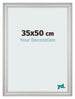 Fotokader 35x50cm Zilver Mat MDF Lazio Voorzijde Maat | Yourdecoration.be