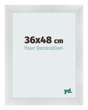 Fotokader 36x48cm Zilver Mat MDF Pisa Voorzijde Maat | Yourdecoration.be