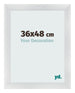 Fotokader 36x48cm Zilver Mat MDF Pisa Voorzijde Maat | Yourdecoration.be