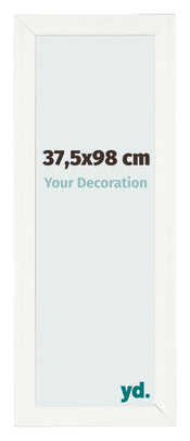 Fotokader 37 5x98cm Wit Geveegd MDF Pisa Voorzijde Maat | Yourdecoration.be
