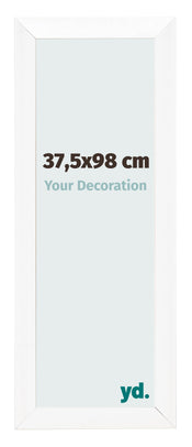 Fotokader 37 5x98cm Wit Mat MDF Pisa Voorzijde Maat | Yourdecoration.be