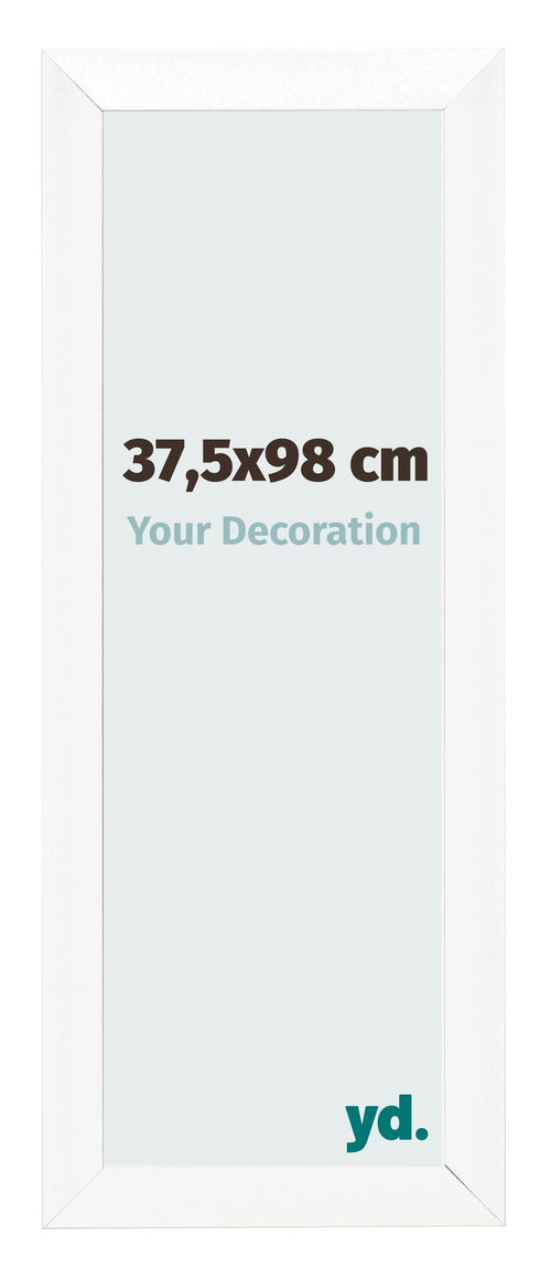 Fotokader 37 5x98cm Wit Mat MDF Pisa Voorzijde Maat | Yourdecoration.be