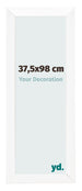 Fotokader 37 5x98cm Wit Mat MDF Pisa Voorzijde Maat | Yourdecoration.be