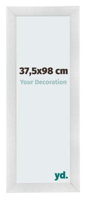 Fotokader 37 5x98cm Zilver Mat MDF Pisa Voorzijde Maat | Yourdecoration.be