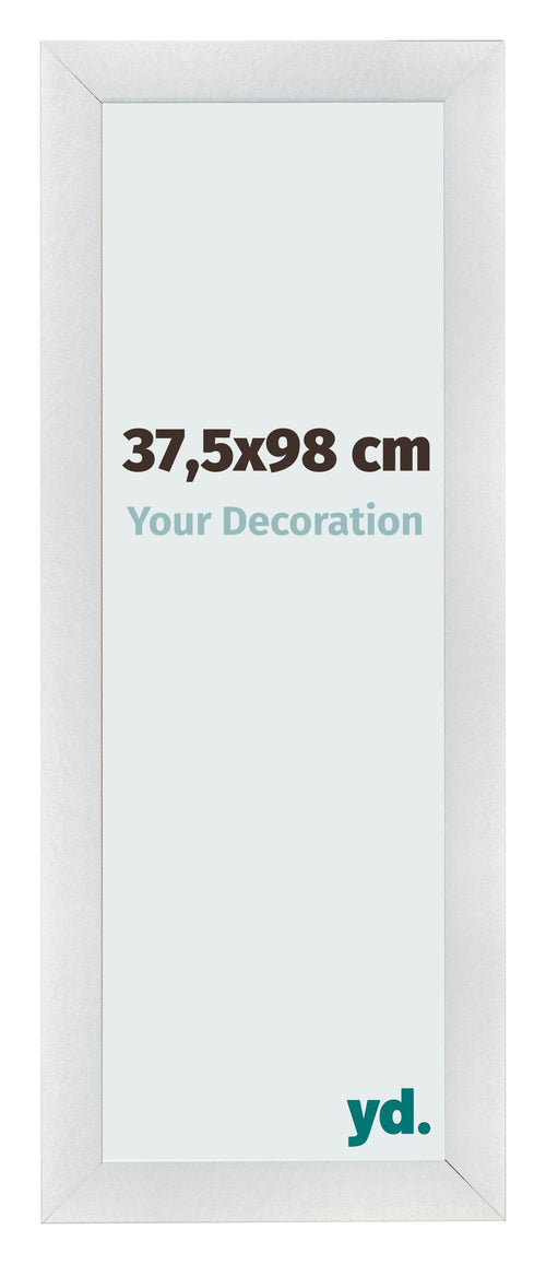 Fotokader 37 5x98cm Zilver Mat MDF Pisa Voorzijde Maat | Yourdecoration.be