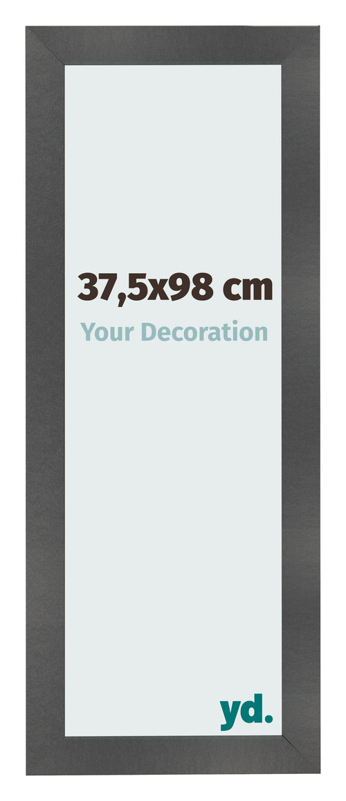 Fotokader 37 5x98cm Zwart Mat MDF Pisa Voorzijde Maat | Yourdecoration.be