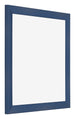 Fotokader 40x40cm Donkerblauw Geveegd MDF Pisa Voorzijde Schuin | Yourdecoration.be